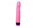 Розовый рельефный вибромассажер Adour Club - 22,5 см. #3658