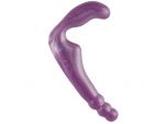 Безремневой фиолетовый страпон из силикона The Gal Pal - 17 см. #8579