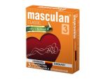 Презервативы Masculan Classic 3 Dotty+Ribbed с колечками и пупырышками - 3 шт. #10394