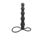 Черная ёлочка-насадка для двойного проникновения Mojo Bumpy - 15 см. #10671