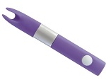 Фиолетовый клиторальный вибромассажёр Qvibry #13528