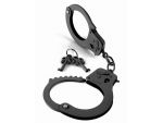 Черные металлические наручники #15979