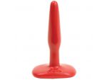 Красная тонкая анальная пробка Butt Plugs Smooth Classic Slim/Small - 10,5 см. #18462