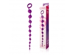 Фиолетовая фигурная анальная цепочка Cosmo - 32 см. #105376