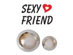 Серебристые вагинальные шарики Sexy Friend без шнурка #105899