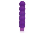Фиолетовый силиконовый вибратор-елочка Cosmo - 15 см. #107961
