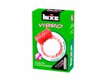 Розовое эрекционное виброкольцо Luxe VIBRO "Поцелуй стриптизёрши" + презерватив #108198
