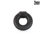 Черное силиконовое круглое эрекционное кольцо Sex Expert #108352