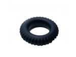 Черное силиконовое эрекционное кольцо-шина Sex Expert #108355