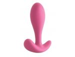 Розовая силиконовая анальная пробка Ace I Plug - 10,2 см. #108768