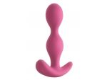 Розовая силиконовая анальная пробка-елочка Ace II Plug - 10,2 см. #108770