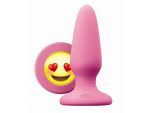 Розовая силиконовая пробка среднего размера Emoji ILY - 10,2 см.  #108781