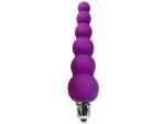 Фиолетовый анальный вибромассажер-елочка - 12 см. #118241