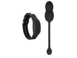 Черные вагинальные виброшарики с браслетом-пультом Wristband Remote Ultra-Soft Kegel System #119070
