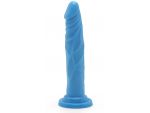 Голубой фаллоимитатор на присоске Happy Dicks Dong 7.5 inch - 19 см. #121908