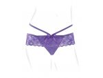 Фиолетовые трусики с вибропулей и пультом Crotchless Panty Thrill-Her #127847