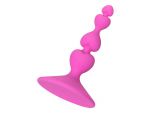 Розовая силиконовая анальная пробка Loverty - 8 см. #131934