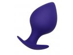 Фиолетовая силиконовая анальная пробка Glob - 10 см. #131935