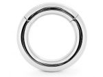 Серебристое малое эрекционное кольцо на магнитах #133578