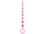 Розовая анальная цепочка-елочка Pleasure Beads - 30 см. #141228