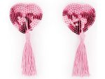 Розовые пэстисы-сердечки с кисточками #150247