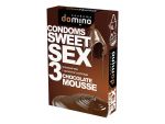 Презервативы для орального секса DOMINO Sweet Sex с ароматом шоколадного мусса - 3 шт. #151903
