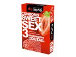 Только что продано Презервативы для орального секса DOMINO Sweet Sex с ароматом клубничного коктейля  - 3 шт. от компании Domino за 433.00 рублей