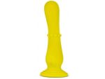 Желтый вибратор на присоске Nude Impressions 04 - 18 см. #157842