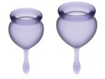 Набор фиолетовых менструальных чаш Feel good Menstrual Cup #175606