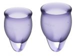 Набор фиолетовых менструальных чаш Feel confident Menstrual Cup #175618