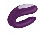 Фиолетовый вибратор для пар Double Joy с управлением через приложение #178297