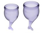 Набор фиолетовых менструальных чаш Feel secure Menstrual Cup #180329