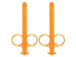 Набор из 2 оранжевых шприцов для введения лубриканта Lube Tube #182045