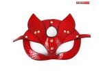 Красная игровая маска с ушками #182867