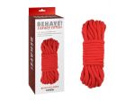 Красная веревка для шибари Bing Love Rope - 10 м. #185754
