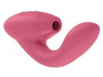 Розовый стимулятор Womanizer DUO с вагинальным отростком #187656