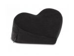 Черная вельветовая подушка для любви Liberator Retail Heart Wedge #188436