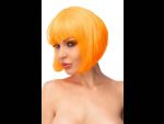 Оранжевый парик "Аки" #191173
