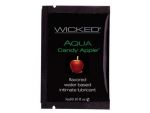 Лубрикант с ароматом сахарного яблока Wicked Aqua Candy Apple - 3 мл. #195214