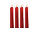 Набор из 4 красных восковых свечей Teasing Wax Candles #196001