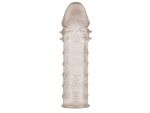 Дымчатая удлиняющая насадка на пенис Extra Texture Sleeve - 16,2 см. #198290