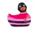 Вибратор-уточка I Rub My Duckie 2.0 Colors с черно-розовыми полосками #198434
