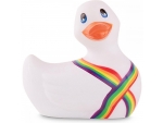 Белый вибратор-уточка I Rub My Duckie 2.0 Pride #198446
