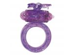 Фиолетовое виброкольцо на пенис Flutter-Ring  #20832