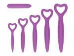 Набор фиолетовых вагинальных расширителей с вибропулей Silicone Vaginal Dilator Set #202753