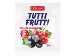 Гель-смазка Tutti-frutti со вкусом смородины - 4 гр. #202865