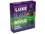 Черный стимулирующий презерватив "Грива мулата" с ароматом яблока - 1 шт. #203293