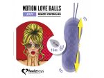 Фиолетовые вагинальные шарики Remote Controlled Motion Love Balls Jivy #203522