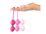 Набор из 3 розовых вагинальных шариков FemmeFit Advanced Pelvic Muscle Training Set #203534