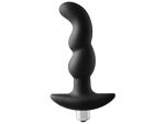 Черная вибропробка для простаты FantASStic Vibrating Prostate Plug - 14,5 см. #225399